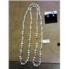 Image 2 : GENUINE FRESHWATER PEARL NECKLACE & EARRINGS
