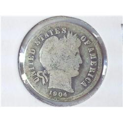 1904-S BARBER DIME