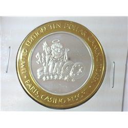 PARIS CASINO $10 SILVER TOKEN (UNC)
