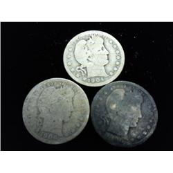 3-ASSORTED BARBER QUARTERS