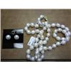 Image 1 : GENUINE FRESHWATER PEARL NECKLACE & EARRINGS