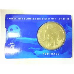 2000 AUSTRALIA $5 FOOTBALL COIN UNC