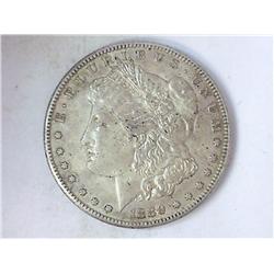 1889-S MORGAN SILVER DOLLAR (BETTER DATE) AU