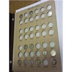 DANSCO MERCURY DIME ALBUM WITH 46 COINS