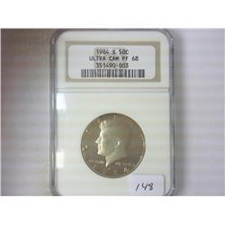 1984-S KENNEDY HALF DOLLAR NGC PF68 ULTRA CAM