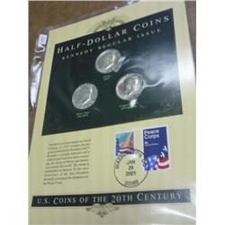 KENNEDY HALF DOLLAR 3 COIN SET 1-90% SILVER