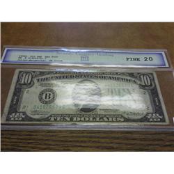 1934-A $10 FRN NEW YORK SCG FINE 20