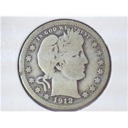 1912 BARBER QUARTER (VERY GOOD)
