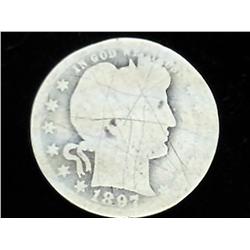 1897-O BARBER QUARTER