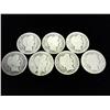 Image 1 : 7 ASSORTED BARBER DIMES