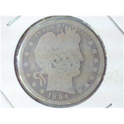 1894-S BARBER QUARTER