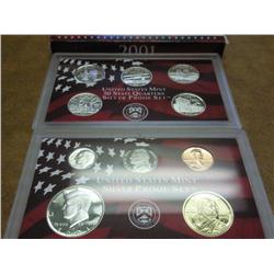 2001 US SILVER PROOF SET (WITH BOX) (BETTER DATE)