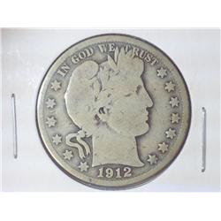 1912-S BARBER HALF DOLLAR
