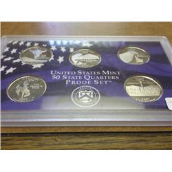 2007 US 50 STATE QUARTERS PROOF SET (NO BOX)