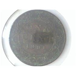 1901 CANADA LARGE CENT