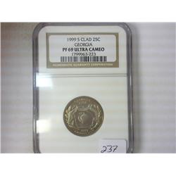 1999-S GEORGIA QUARTER NGC PF69 ULTRA CAMEO