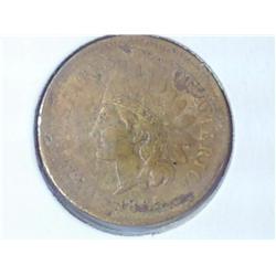 1865 INDIAN HEAD CENT VERY FINE DETAILS