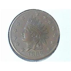 1863 CIVIL WAR TOKEN NOT ONE CENT (UNC)