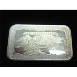 1 TROY OZ .999 FINE SILVER INGOT "THE PROSPECTORS"
