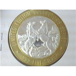 1996 GRAND CASINO $10 SILVER TOKEN (UNC)