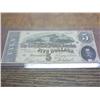 Image 1 : 1864 $5 CONFEDERATE NOTE HAND SIGNED & NUMBERED