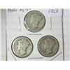 Image 1 : 1920-D,20-S & 20-S MERCURY DIMES