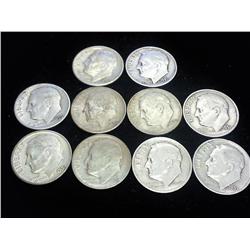 10-50'S SILVER ROOSEVELT DIMES