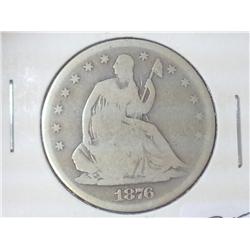 1876-S SEATED LIBERTY HALF DOLLAR