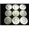 Image 1 : 9-40% SILVER KENNEDY HALF DOLLARS