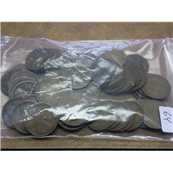 APPROX. 71 TEENS LINCOLN WHEAT CENTS