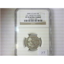 2009-S US VIRGIN ISLANDS QUARTER NGC PF70 ULTRACAM
