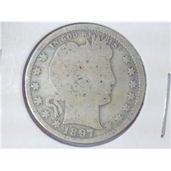 1897 BARBER QUARTER
