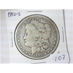 1892-S MORGAN SILVER DOLLAR (BETTER DATE)