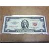 Image 1 : 1953 TWO DOLLAR US NOTE RED SEAL