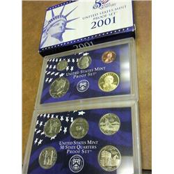 2001 US PROOF SET (WITH BOX)