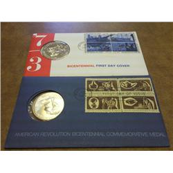 2 US MINT BICENTENNIAL FDC'S 1972 & 73