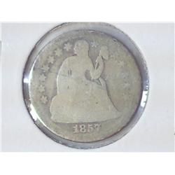 1857 SEATED LIBERTY DIME