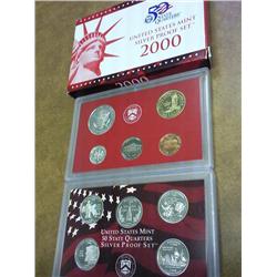 2000 US SILVER PROOF SET (WITH BOX)