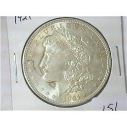 1921 MORGAN SILVER DOLLAR (UNC)