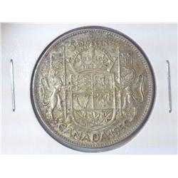 1950 CANADIAN SILVER 50 CENTS