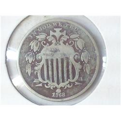 1868 SHIELD NICKEL