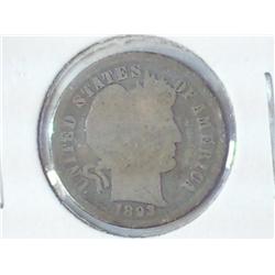 1893 BARBER DIME