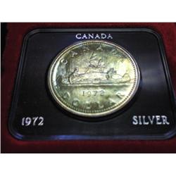 1972 CANADA SILVER DOLLAR SPECIMEN .3750 OZ. ASW