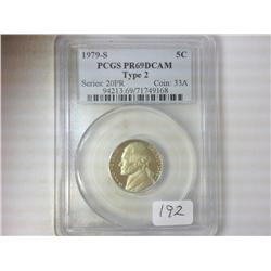1979-S TYPE II JEFFERSON NICKEL PCGS PR69DCAM