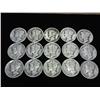 Image 1 : 15-ASSORTED MERCURY DIMES