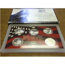 2005 US 50 STATE QUARTERS SILVER PROOF SET