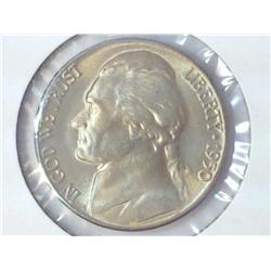 1950-D JEFFERSON NICKEL (KEY DATE) (UNC)