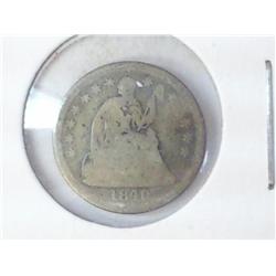 1840 SEATED LIBERTY HALF DIME