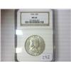 Image 1 : 1962 FRANKLIN HALF DOLLAR NGC MS64
