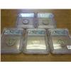 5-ICG BUFFALO NICKEL SLABS 1929-S,34,36,36-S, 37